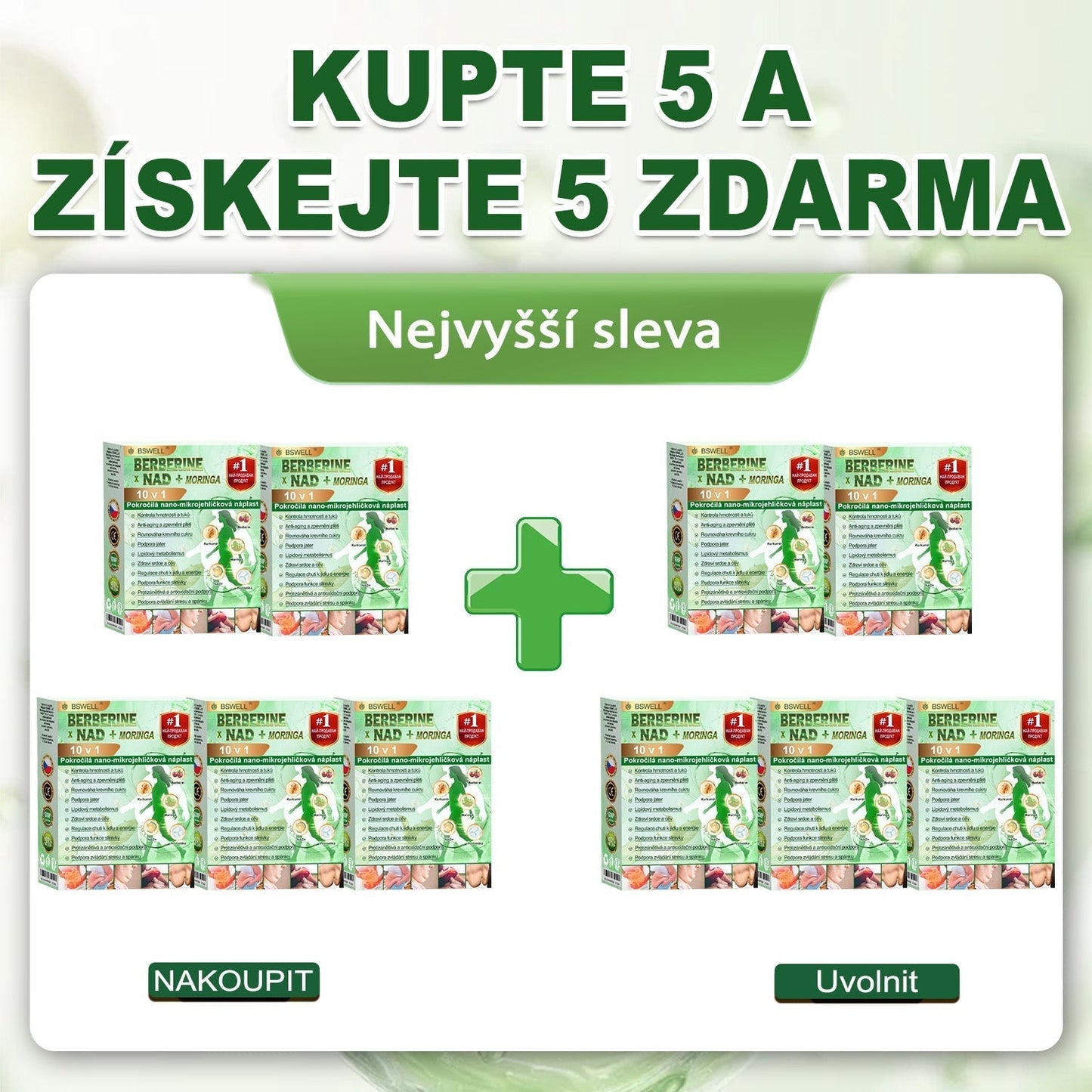 🌿 BSWELL® Nano mikrovpichová zeštíhlující náplast✨(Stačí použít pouze jednou denně – viditelné změny již za 28 dní) ✅Bezbolestná, dlouhotrvající, zaměřená na řešení cukrovky, obezity a kardiovaskulárních onemocnění