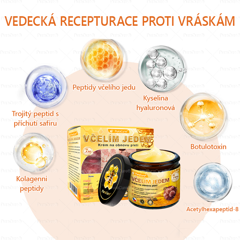 🛡️Doporučení dermatologa 🐝 ✨PuraCure® Krém na obnovu pleti s včelím jedem 🔥 Český vývoj, výroba a dodávka v České republice