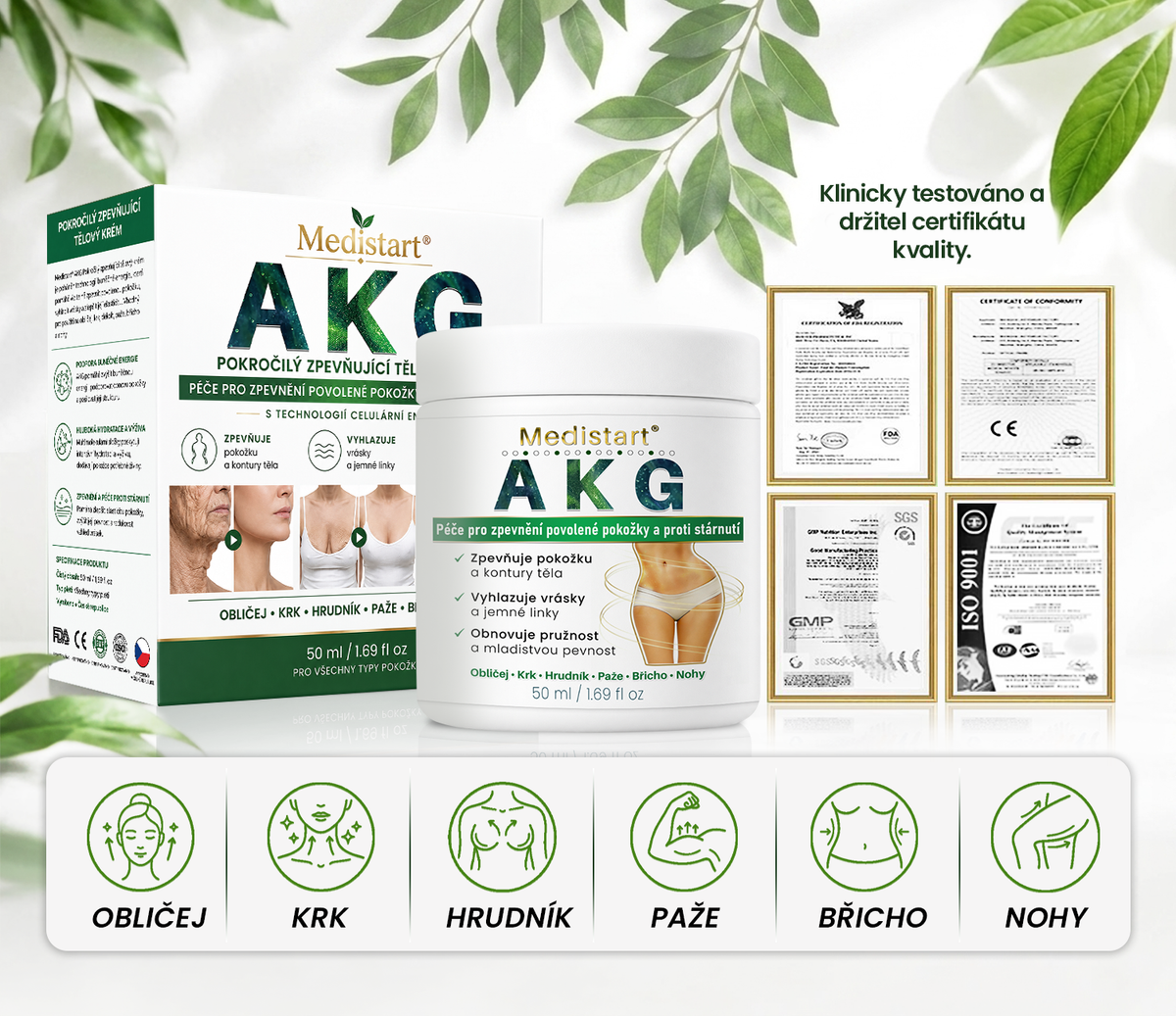💳Medistart® AKG ZPEVŇUJÍCÍ PÉČE O PLEŤ & PROTI STÁRNUTÍ