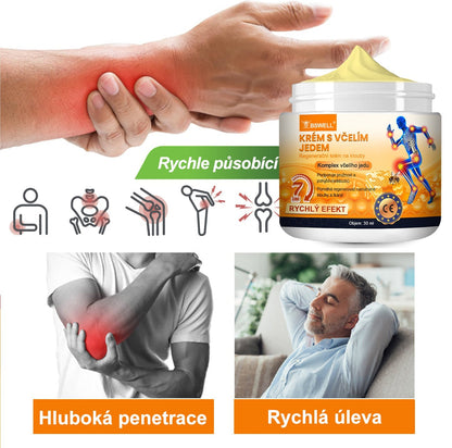 BSWELL® krém s včelím jedem pro regeneraci kloubů 🏃‍♀️ (extrakt z novozélandských včel – vyvinutý speciálně pro lidi s problémy s klouby a bolestí kloubů)