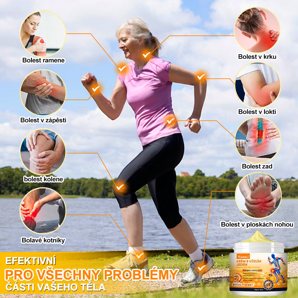 BSWELL® krém s včelím jedem pro regeneraci kloubů 🏃‍♀️ (extrakt z novozélandských včel – vyvinutý speciálně pro lidi s problémy s klouby a bolestí kloubů)