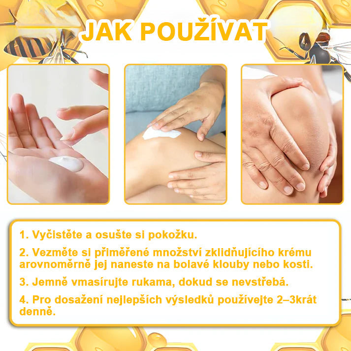 BSWELL® krém s včelím jedem pro regeneraci kloubů 🏃‍♀️ (extrakt z novozélandských včel – vyvinutý speciálně pro lidi s problémy s klouby a bolestí kloubů)