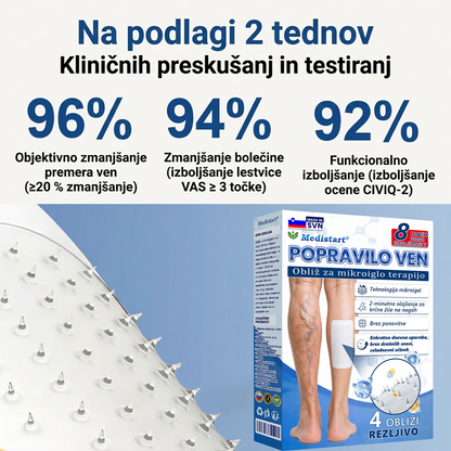 🌱 Medistart® Mikroiglični obliž za nego krčnih žil ⚡ Takojšnje olajšanje, dolgotrajni učinki
