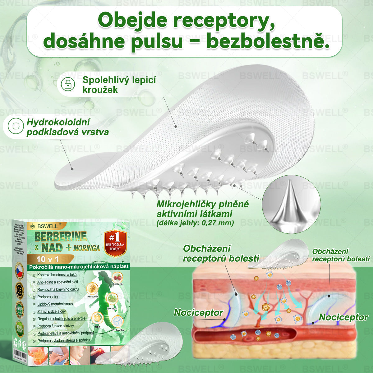 🏆BSWELL® Nano mikrovpichová zeštíhlující náplast✨(Stačí použít pouze jednou denně – viditelné změny již za 28 dní) ✅Bezbolestná, dlouhotrvající, zaměřená na řešení cukrovky, obezity a kardiovaskulárních onemocnění