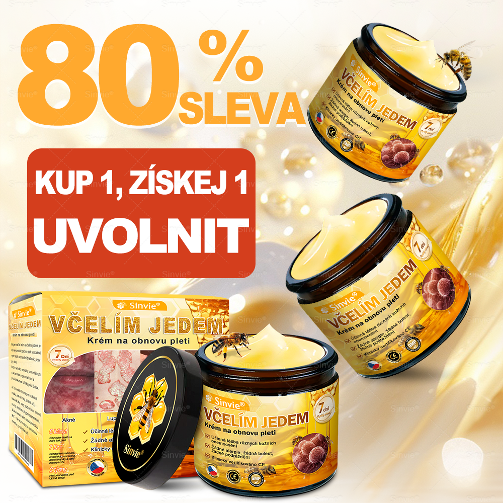 🏆⭐Doporučení dermatologa 🐝 ✨Sinvie® Krém na obnovu pleti s včelím jedem 🔥 Český vývoj, výroba a dodávka v České republice