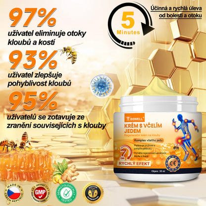 BSWELL® krém s včelím jedem pro regeneraci kloubů 🏃‍♀️ (extrakt z novozélandských včel – vyvinutý speciálně pro lidi s problémy s klouby a bolestí kloubů)