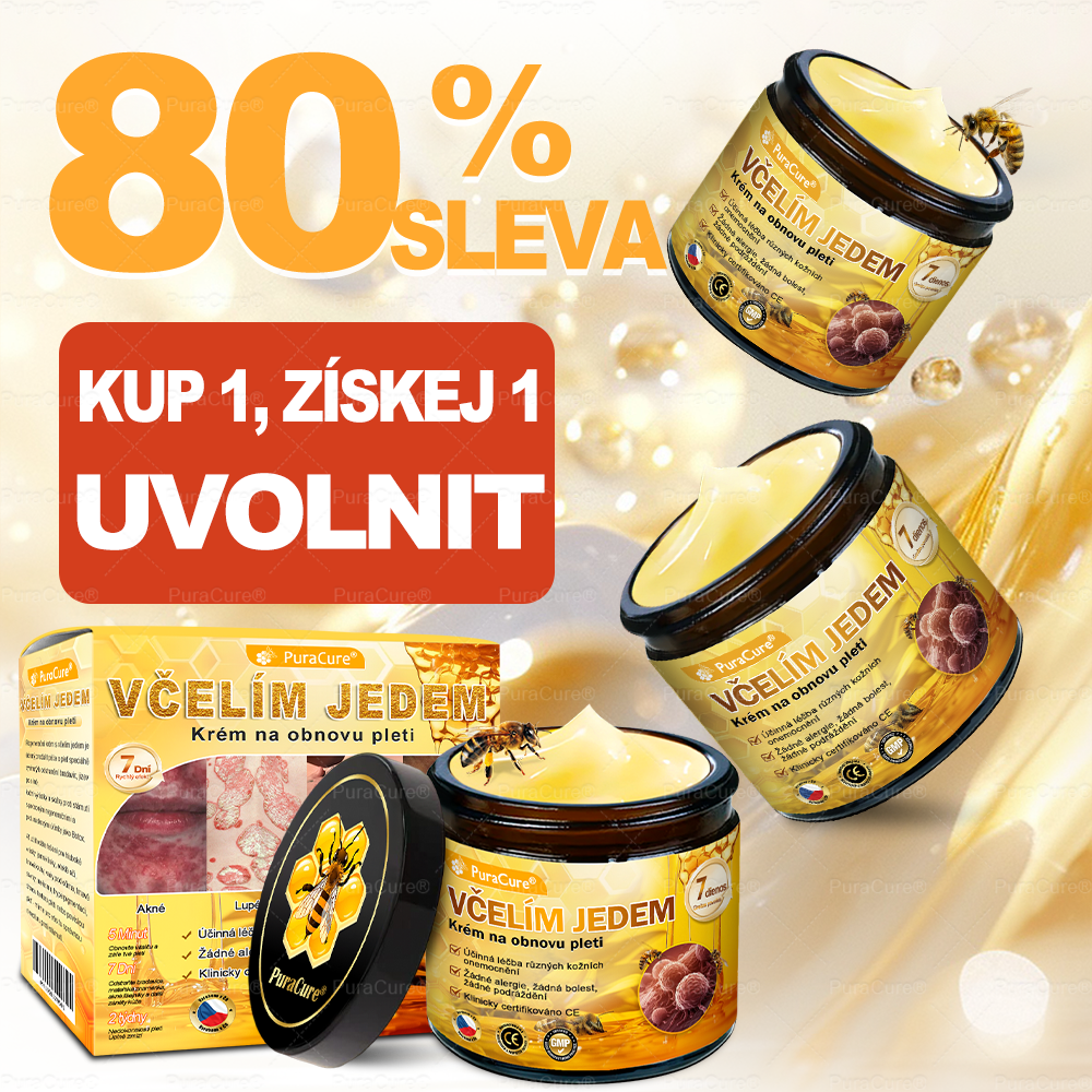 💛Doporučení dermatologa 🐝 ✨PuraCure® Krém na obnovu pleti s včelím jedem 🔥 Český vývoj, výroba a dodávka v České republice