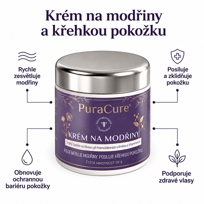 🪻 100 000+ PRODANÝCH KUSŮ 💁‍♀️ – PuraCure® Krém na modřiny a posílení pokožky