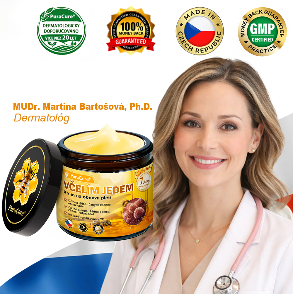 🌷Doporučení dermatologa 🐝 ✨PuraCure® Krém na obnovu pleti s včelím jedem 🔥 Český vývoj, výroba a dodávka v České republice