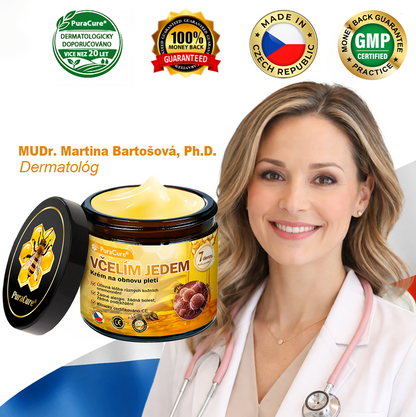 🌷Doporučení dermatologa 🐝 ✨PuraCure® Krém na obnovu pleti s včelím jedem 🔥 Český vývoj, výroba a dodávka v České republice
